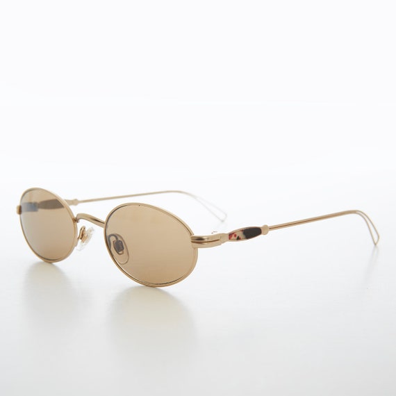 Classic Oval Metal Sunglasses - Kt