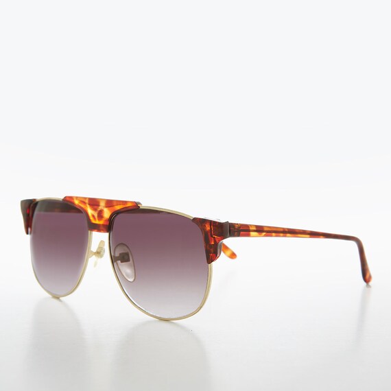 Square Unisex 80s Vintage Sunglasses - Kennith - image 4