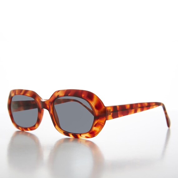 Rectangular Hexagon Mod Vintage Sunglass - Nadine - image 2