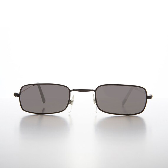 Tiny hot sale rectangle sunglasses