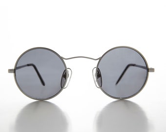 Small Round Wire Rim Hippy Teashade Vintage Sunglasses  - Vox 1