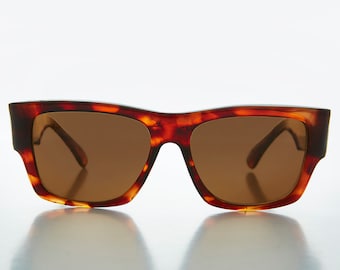 Big Classic Square Horn Rim Vintage Sunglass  - Freddy