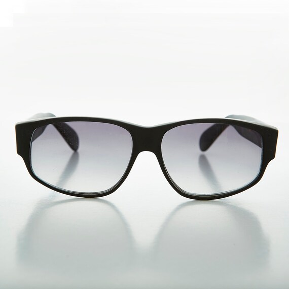 Wide Rectangular Mod Vintage Sunglasses - Fez - image 1