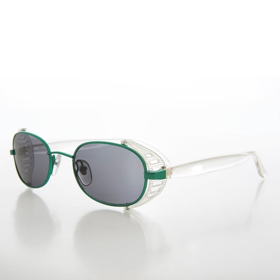 Cyber Punk Y2K Side Shield Vintage Sunglasses - M… - image 1