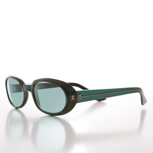 Small Oval Lens Vintage 90s Sunglasses