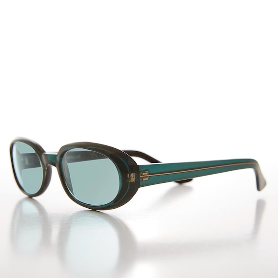 Small Oval Lens Vintage 90s Sunglasses - Loli