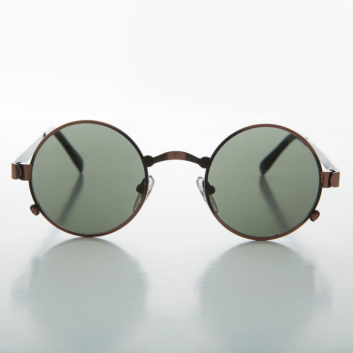 HJSTES Occhiali da sole rotondi vintage steampunk per HJSTES Occhiali da sole rotondi vintage steampunk per