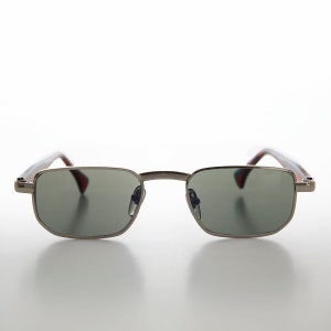Small Rectangular Preppy Vintage Sunglasses  - Clint