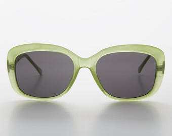 Duże kwadratowe okulary przeciwsłoneczne damskie w stylu retro vintage - Gwen