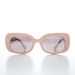 Large Mod Rectangular Vintage Sunglasses - Tutti