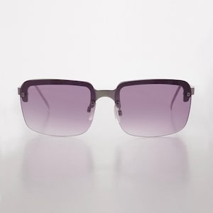 Color Tinted Rimless Lens Vintage Sunglass - Minxie