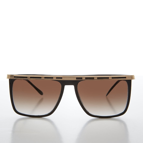 Flat Top Hip Hop Square Vintage Sunglasses - Stomp