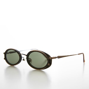 Oval 90s Combination Frame Vintage Sunglasses - Dorian
