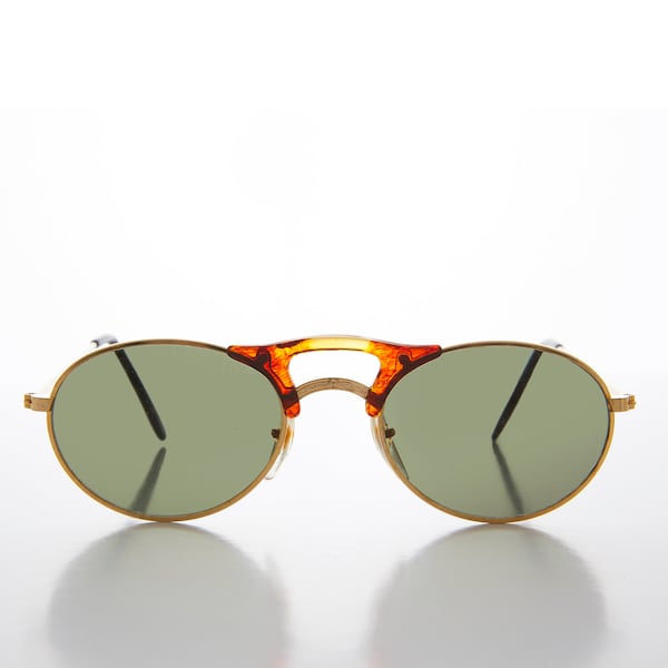 Small Oval Combination Frame Vintage Sunglasses -  Orpheus