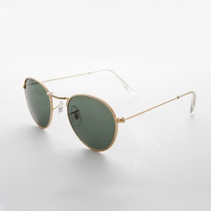 round gold classic sunglasses