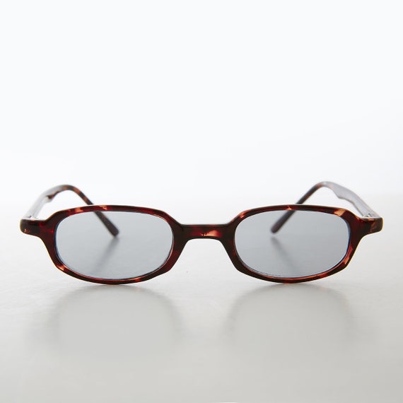 Micro Hippie Rectangular Tortoiseshell Sunglasses… - image 3