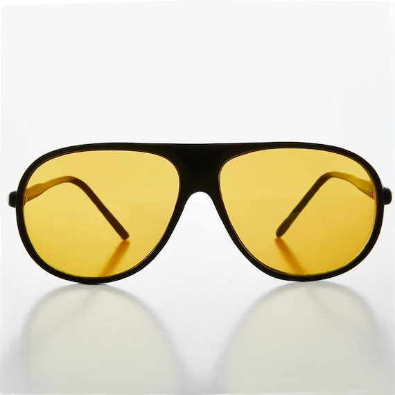 Pilot Sunglasses with Yellow Lenses - Bright - image 1