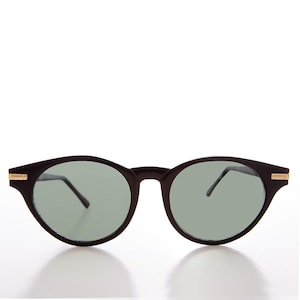 Round Horn Rim Retro Sunglasses - Croft