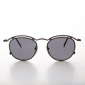 Round High Fashion Steampunk Vintage 90s Sunglasses - Axl
