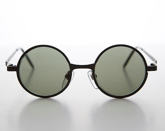 Small Round Metal Vintage Sunglasses - Merlin 2