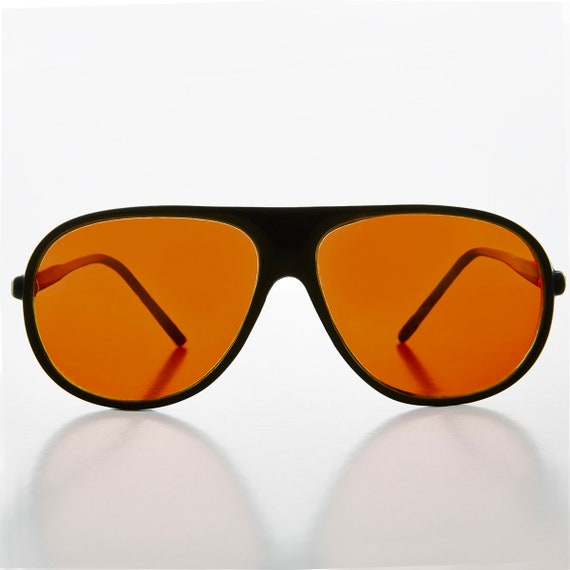 Pilot Sunglasses With Orange Lenses - Collier - Etsy