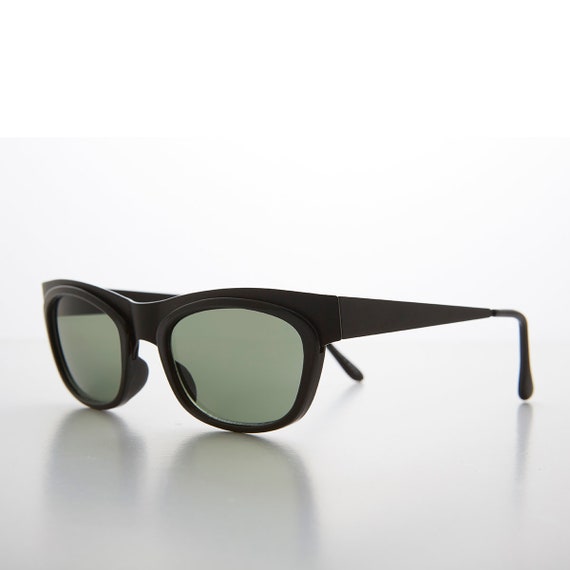 Half Frame Rectangular Vintage Sunglasses - Valen… - image 4