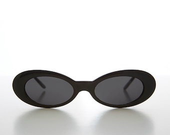 Extreme Narrow Oval Vintage 90s Sunglasses - Leanne