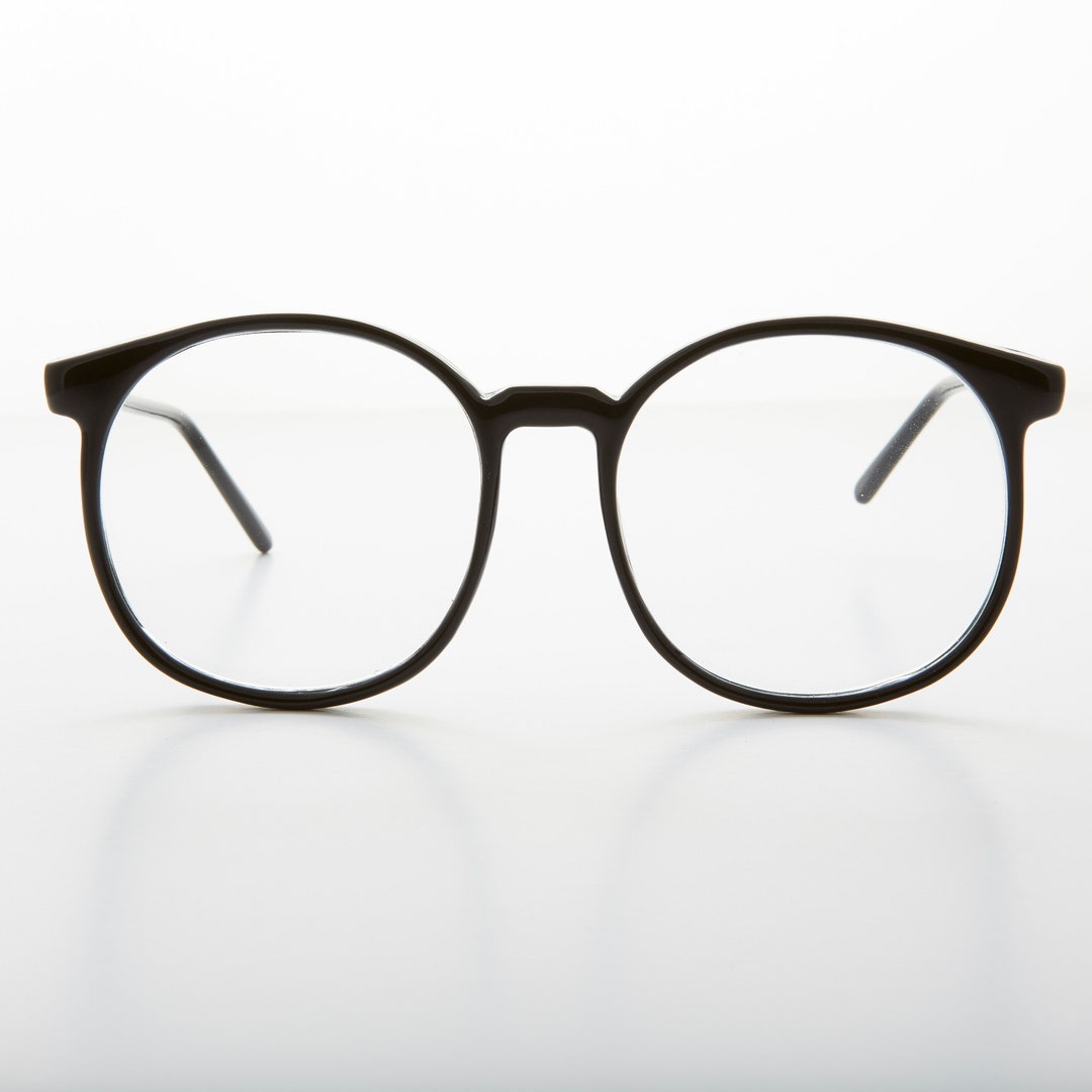 Large Round 80s Preppy Schoolboy Eyeglasses - Large Smarty  display picture 1