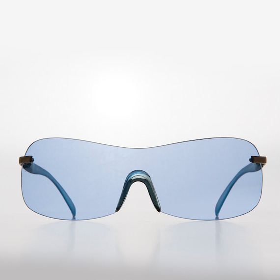 Y2k Mono Lens Shield Vintage Sunglasses - Blazer - Etsy