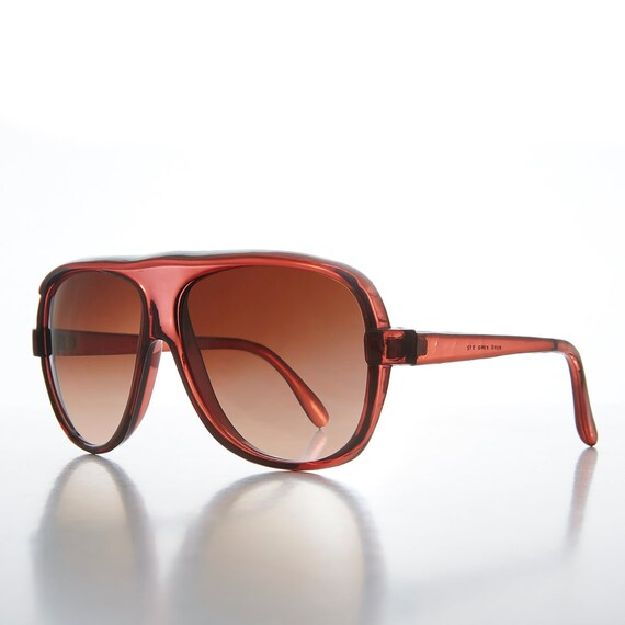 80s Super Retro Flat Top Frame Aviator Style Sunglasses MATTE DARK Smoke Lens 80s Super Retro Flat Top Frame Aviator Style Sunglasses MATTE DARK Smoke Lens
