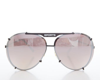 Andy Wolf Drax Sunglasses in Grey Silver Andy Wolf Drax Col. G 2000s blue and silver womens large  main image 2