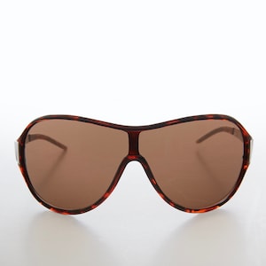 Large Y2K Shield Sunglasses - Codex