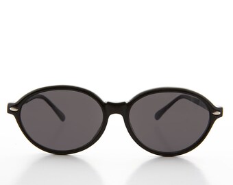 Women's Large Oval Glamour Vintage Sunglasses  - Alma