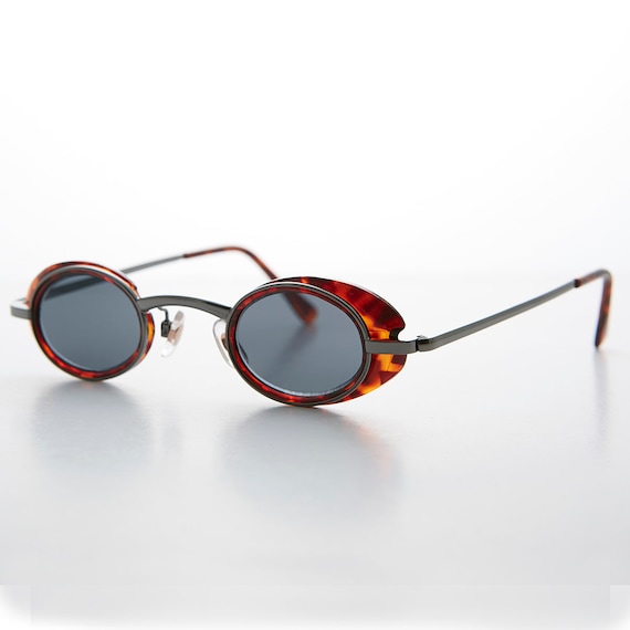 Tiny Cyber Punk Vintage Spectacle Sunglasses - Ma… - image 1