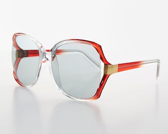 Oversized Square Women&#39;s Vintage Sunglasses with Transition Lenses - Joan