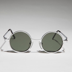 Small Round Goth Vintage Unisex Sunglasses - Merlin 1