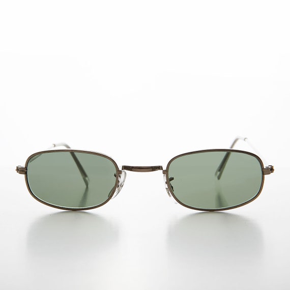 Rectangular Hippie Sunglass / Skinny Small Frame … - image 2