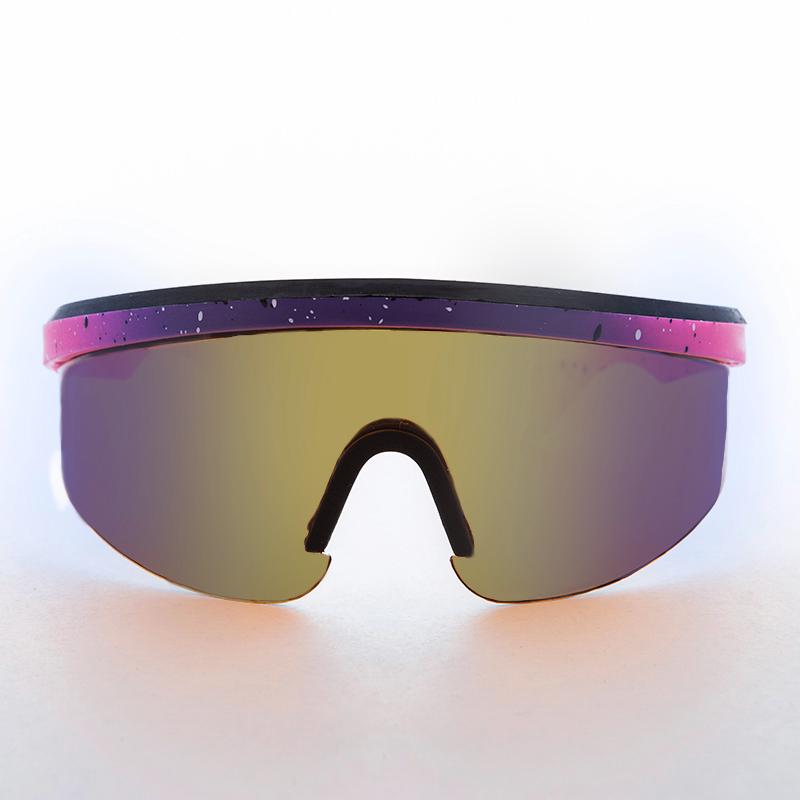 Smith Method Purple Gradient Sunglasses - 90s Vintage, Wraparound Smith Optics Catwalk Oval Sunglasses Blue Designer Frame  main image 4