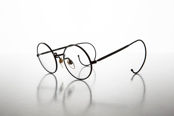 Alex Genuino Vintage Retro De Gran Tamaño Gafas Marcos de cristal//azul para prescripción