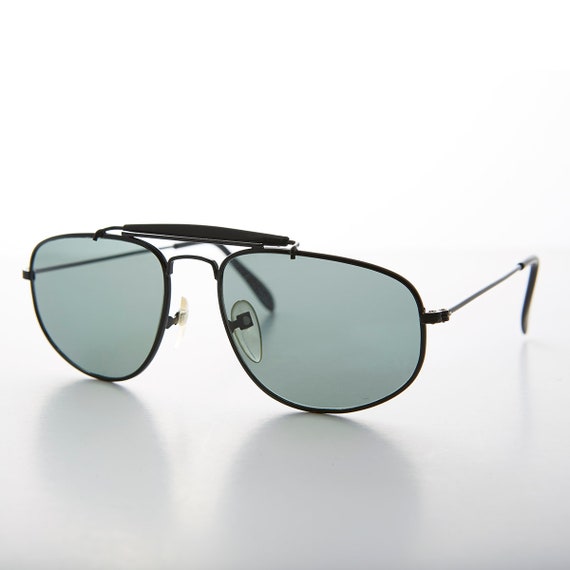 Rectangle Metal Aviator with Brow Bar - Dusty - image 4