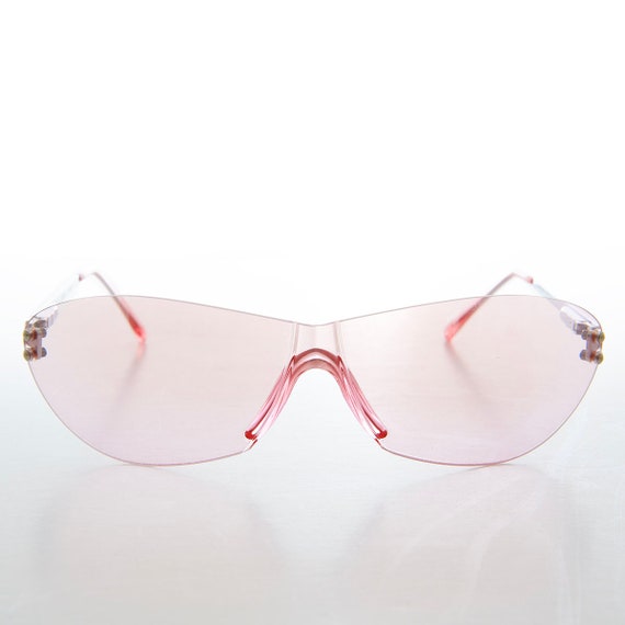 Cybercore Pastel Rimless Sunglasses - Laszlo - Gem