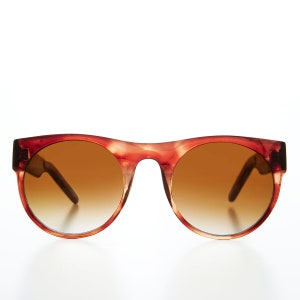 Round Tortoiseshell Acetate Vintage Unisex Sunglasses - Ontario