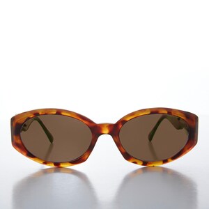 Ovale vintage zonnebril Cat Eye met gouden accenten - Tana
