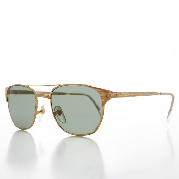 Square Pilot Fashion Vintage Unisex Sunglasses - … - image 2