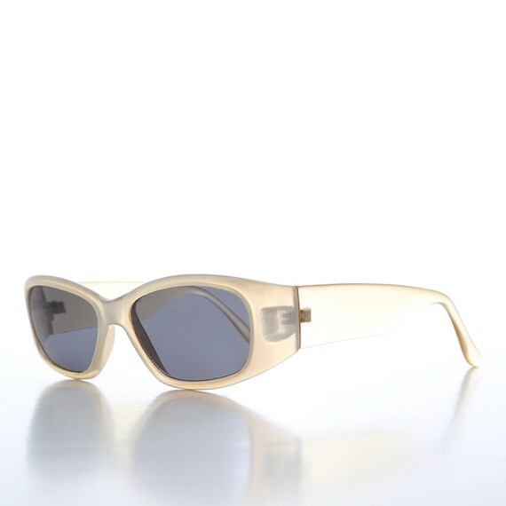 90s Bold Rectangular Wrap Style Sunglass - Sevan - image 6