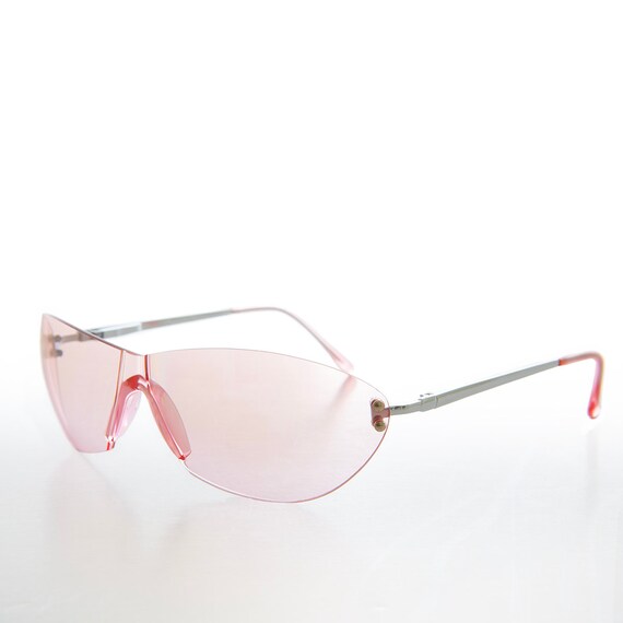 Cybercore Pastel Rimless Sunglasses - Laszlo - Gem
