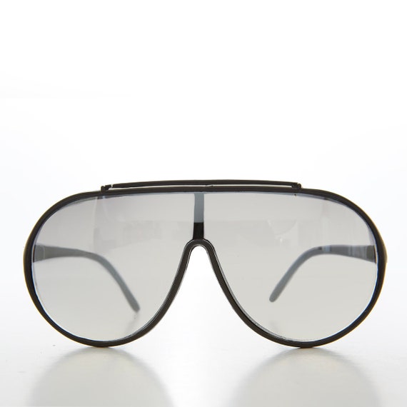 Large Teardrop Pilot Vintage 80s Sunglasses  - Sl… - image 1