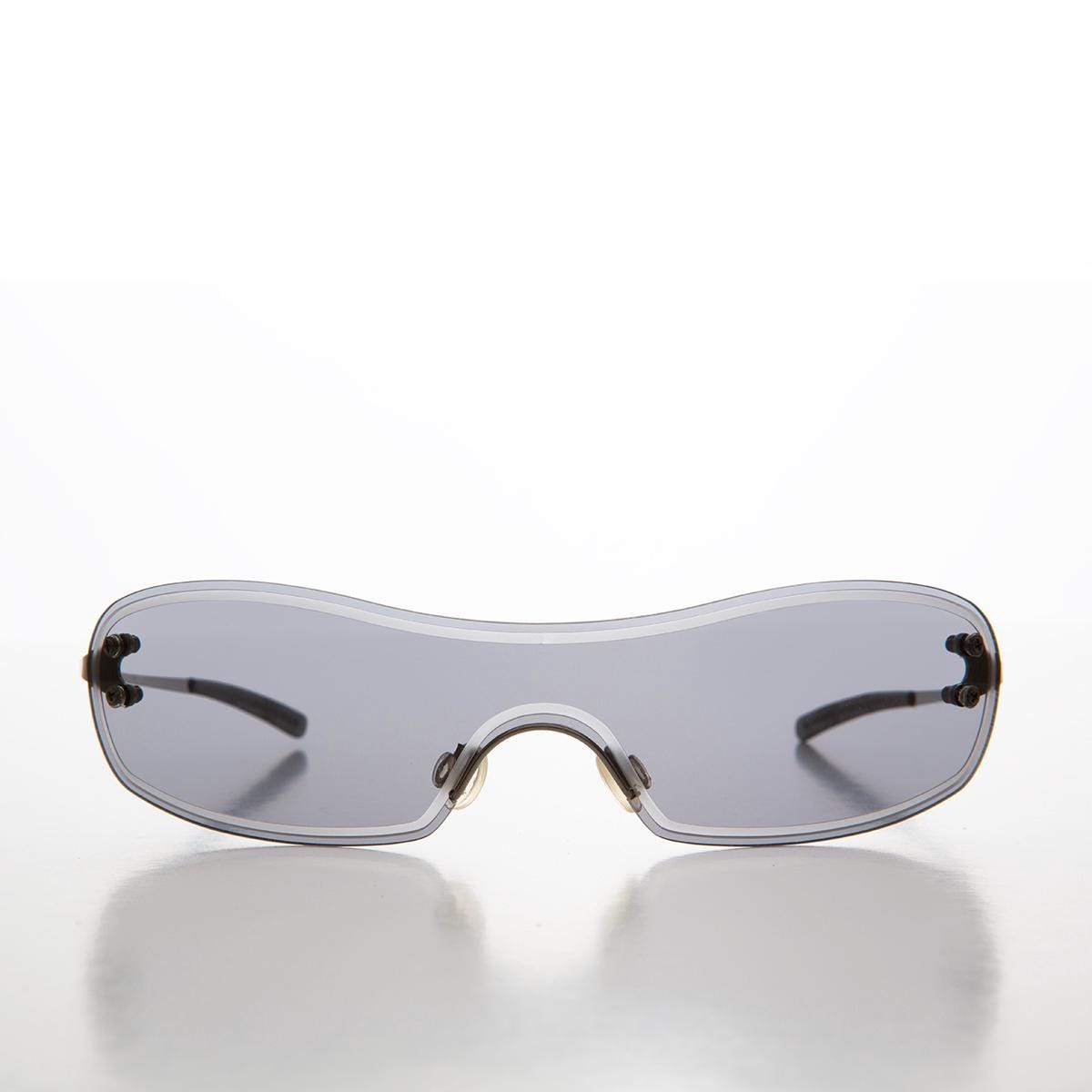 Vintage Rimless Wrap Around Ravon Blade Sunglasses Amazon.com: Dollger Rectangle Rimless Sunglasses for Women  main image 2