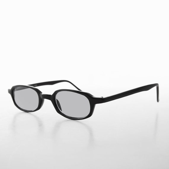 Micro Hippie Rectangular Black Sunglasses - Summe… - image 6