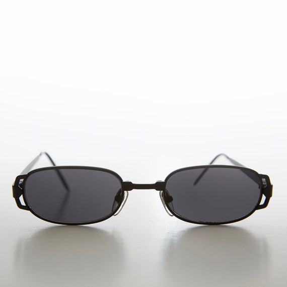 Small Rectangle Unisex Vintage Sunglasses -Syds - image 5